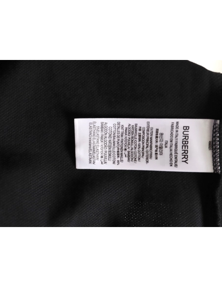 Burberry leather logo short-sleeved polo shirt TSK1,Burberry