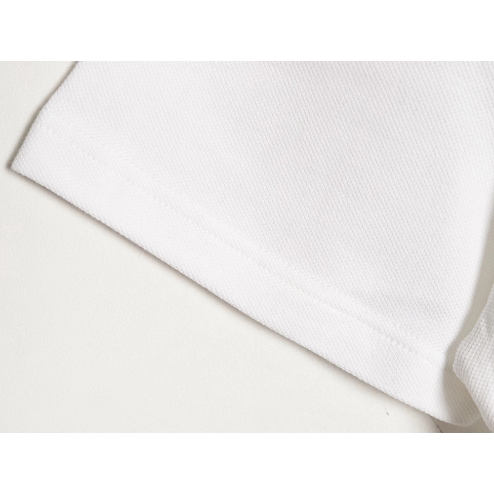 Burberry leather logo short-sleeved polo shirt,Burberry