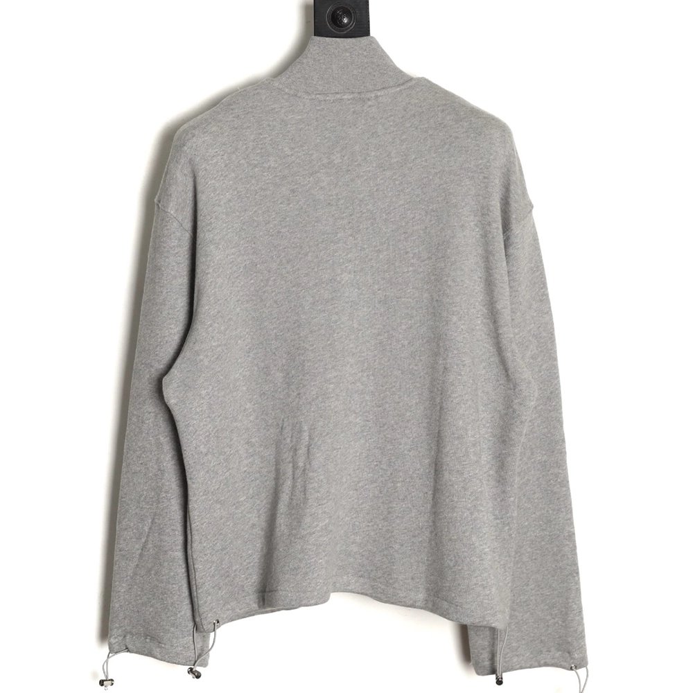 Miu Miu small embroidered zipper cotton and linen stand-up collar jacket,Miu Miu