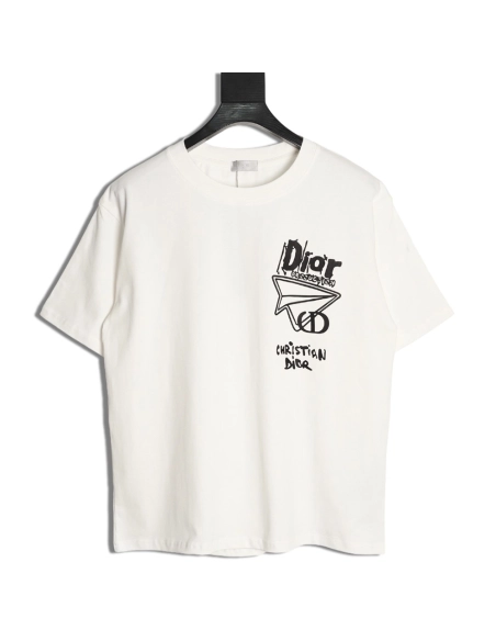 Dior Paper Plane Short-Sleeved T-Shirt,Dior