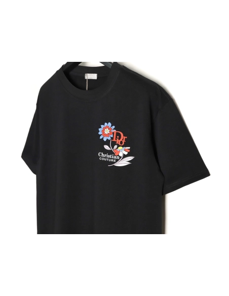 Dior floral short-sleeved T-shirt TSK1,Dior