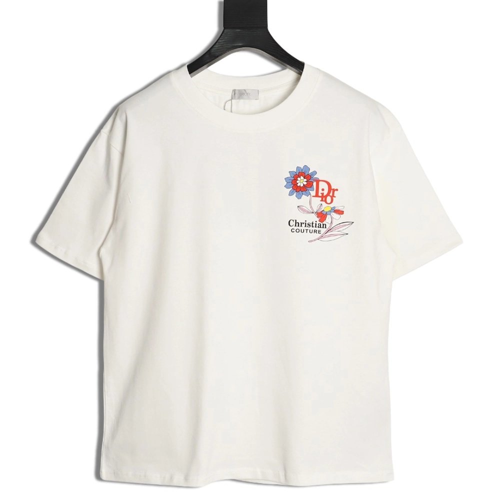 Dior floral short-sleeved T-shirt,Dior