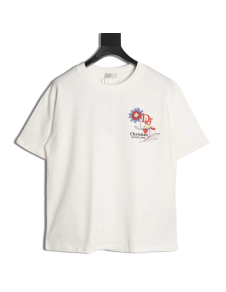 Dior floral short-sleeved T-shirt,Dior