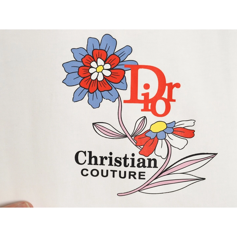 Dior floral short-sleeved T-shirt,Dior