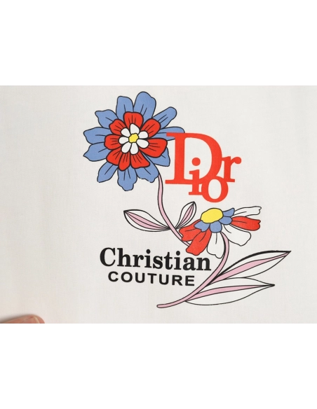 Dior floral short-sleeved T-shirt,Dior