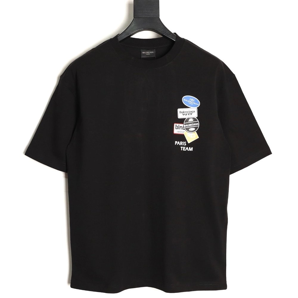 Balenciaga medal totem print short-sleeved T-shirt TSK1,Balenciaga
