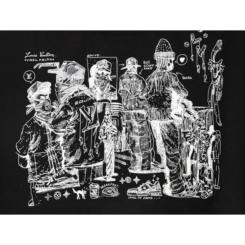 Louis Vuitton puff print short-sleeved T-shirt TSK1,Louis Vuitton