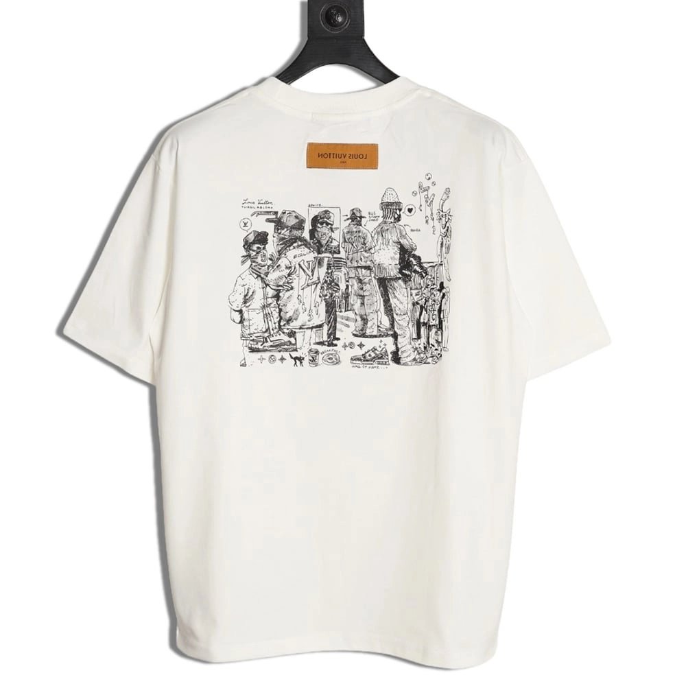 Louis Vuitton puff print short-sleeved T-shirt,Louis Vuitton