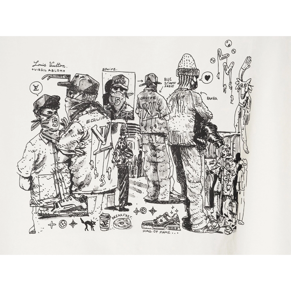 Louis Vuitton puff print short-sleeved T-shirt,Louis Vuitton