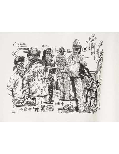 Louis Vuitton puff print short-sleeved T-shirt,Louis Vuitton