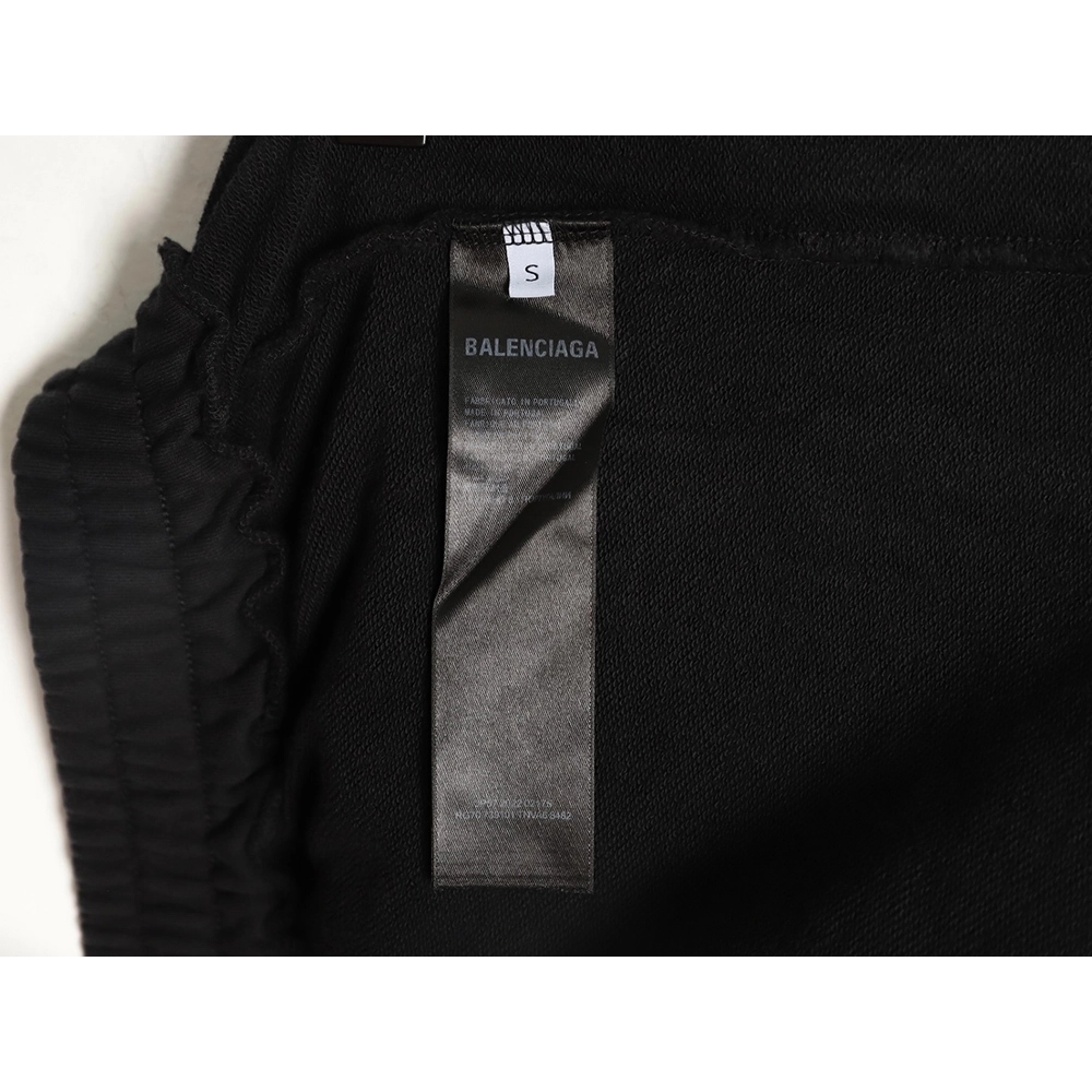 Balenciaga fuzzy cola distressed ripped shorts,Balenciaga