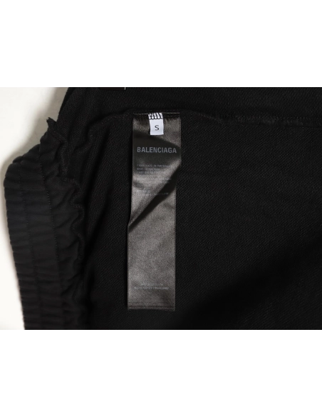 Balenciaga fuzzy cola distressed ripped shorts,Balenciaga