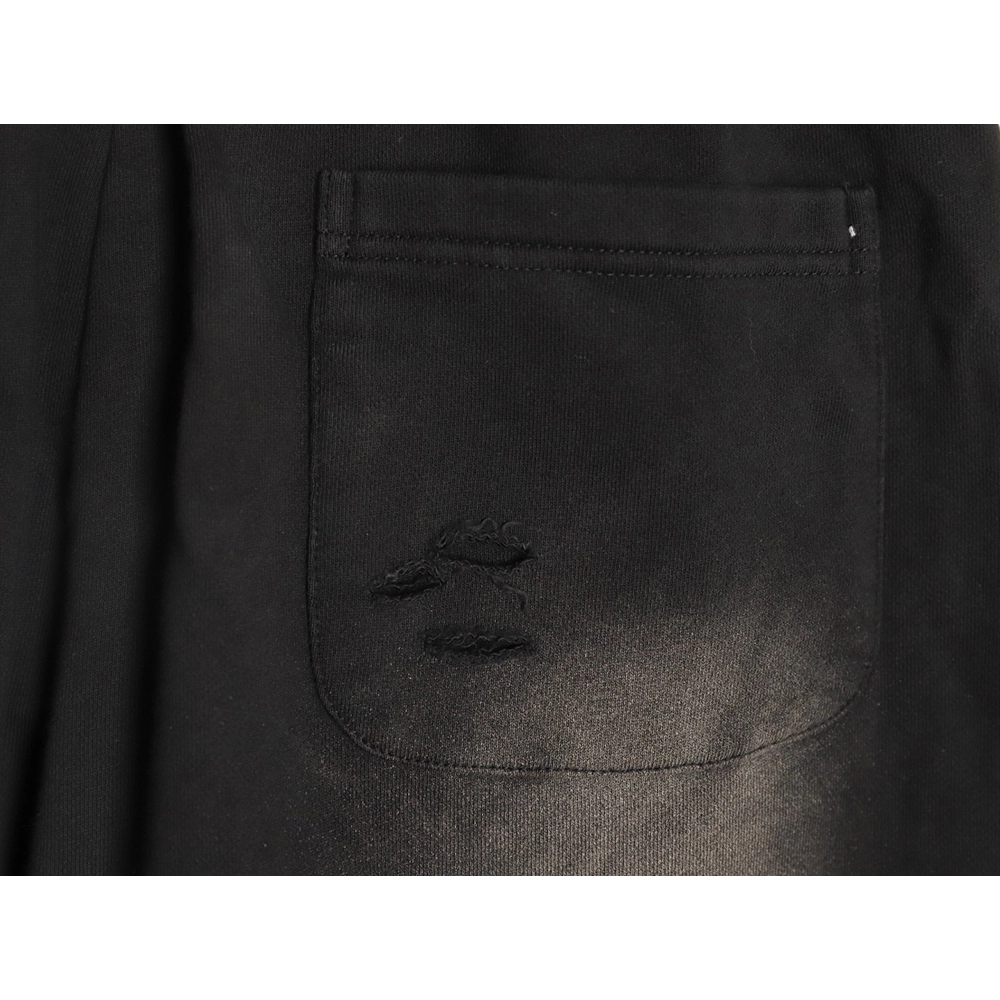 Balenciaga fuzzy cola distressed ripped shorts,Balenciaga