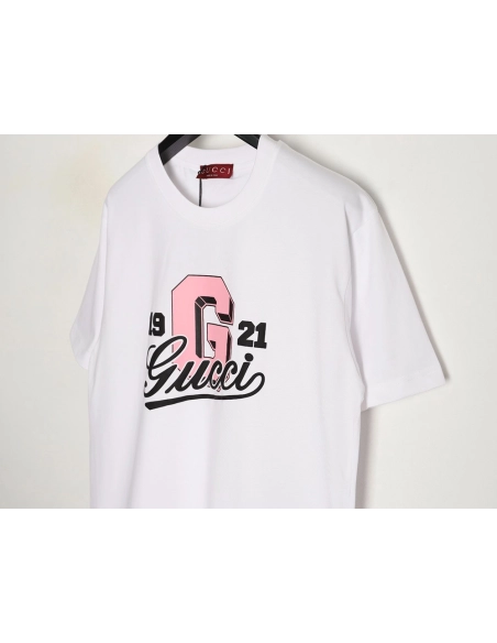 Gucci 1921 lettering logo short sleeves,Gucci