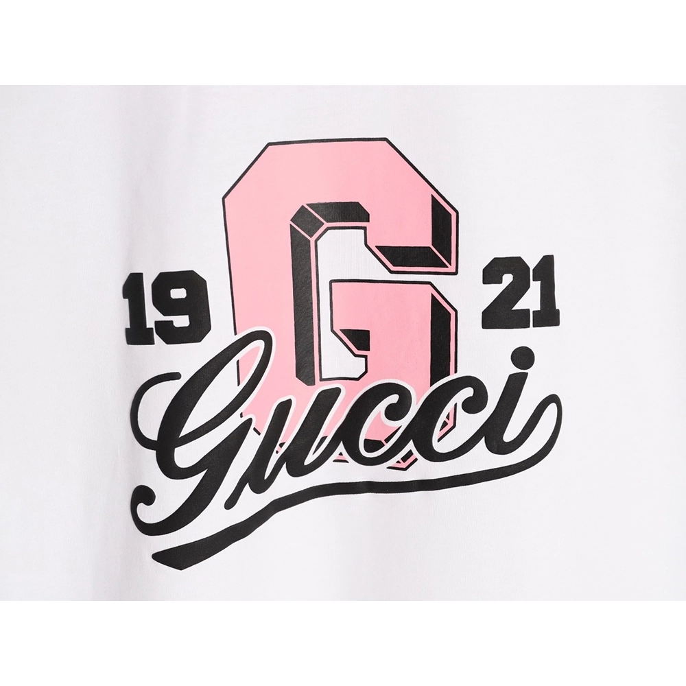 Gucci 1921 lettering logo short sleeves,Gucci