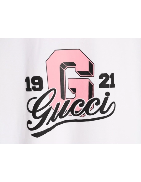 Gucci 1921 lettering logo short sleeves,Gucci
