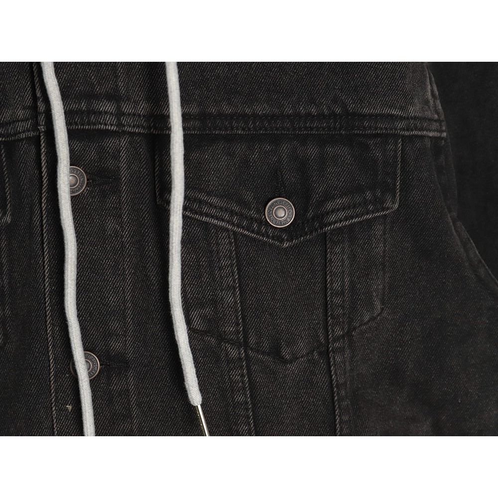 Celine paneled hooded denim jacket TSK1,Celine