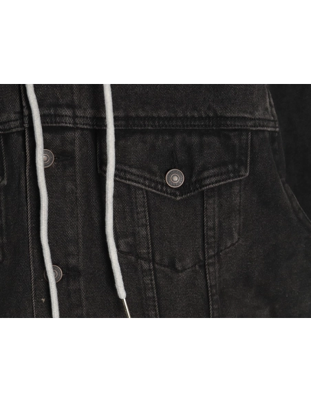 Celine paneled hooded denim jacket TSK1,Celine