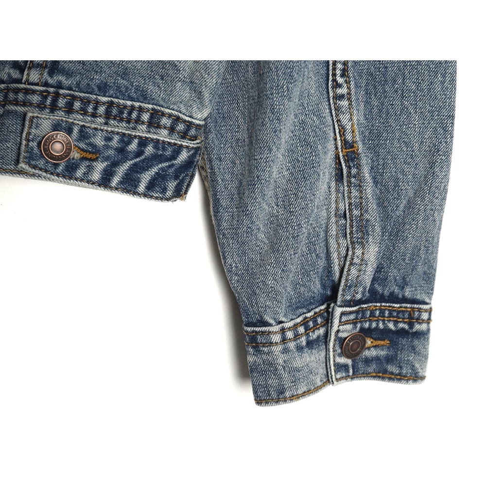 Celine paneled hooded denim jacket,Celine