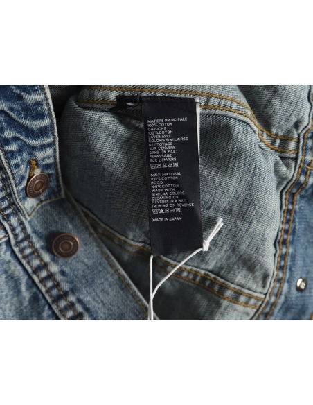 Celine paneled hooded denim jacket,Celine