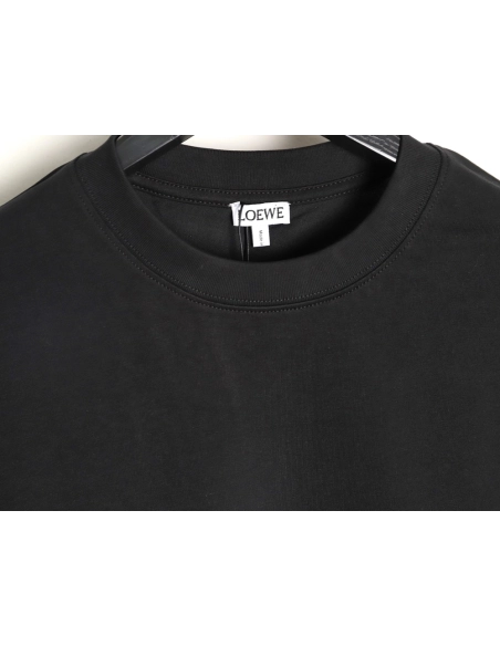 Loewe cuff logo embroidered short-sleeved T-shirt TSK2,Loewe