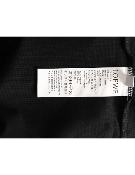 Loewe cuff logo embroidered short-sleeved T-shirt TSK2,Loewe