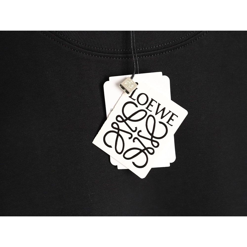 Loewe cuff logo embroidered short-sleeved T-shirt TSK2,Loewe