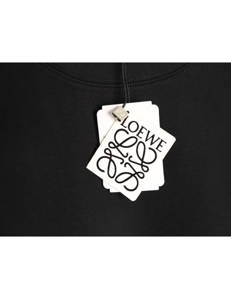 Loewe cuff logo embroidered short-sleeved T-shirt TSK2,Loewe
