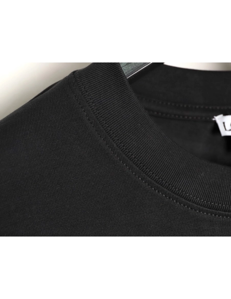 Loewe cuff logo embroidered short-sleeved T-shirt TSK2,Loewe