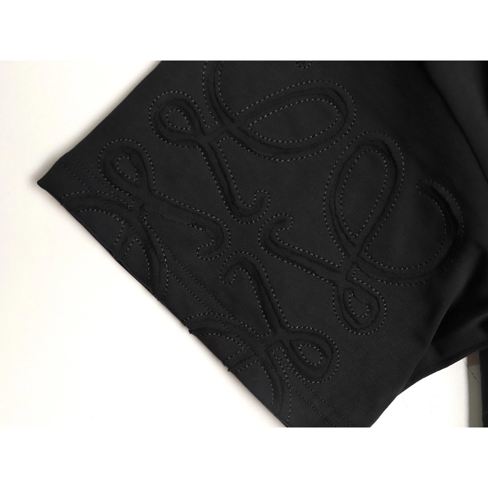 Loewe cuff logo embroidered short-sleeved T-shirt TSK2,Loewe