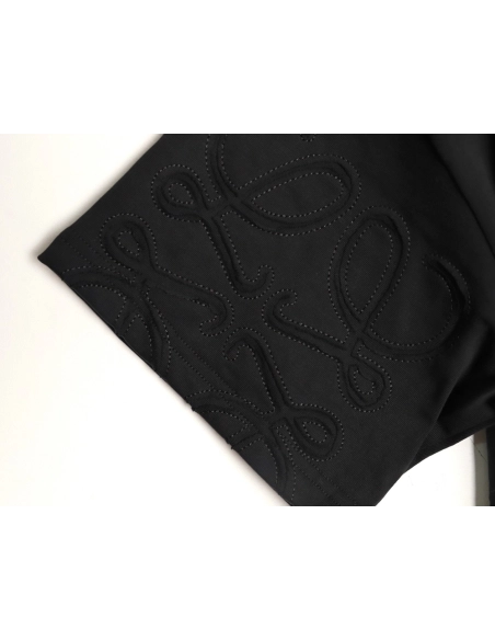 Loewe cuff logo embroidered short-sleeved T-shirt TSK2,Loewe