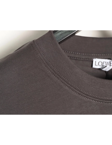 Loewe cuff logo embroidered short-sleeved T-shirt TSK1,Loewe