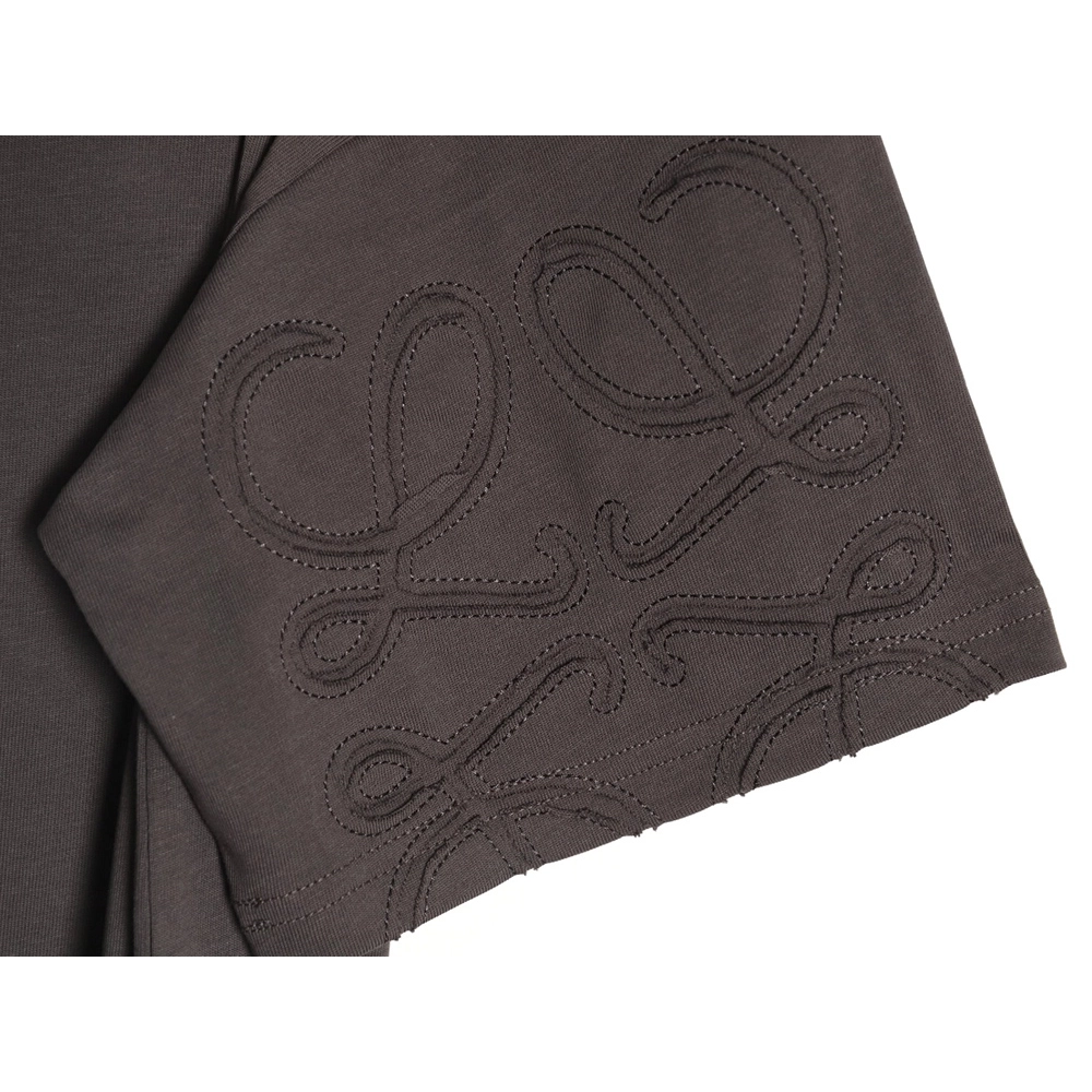 Loewe cuff logo embroidered short-sleeved T-shirt TSK1,Loewe