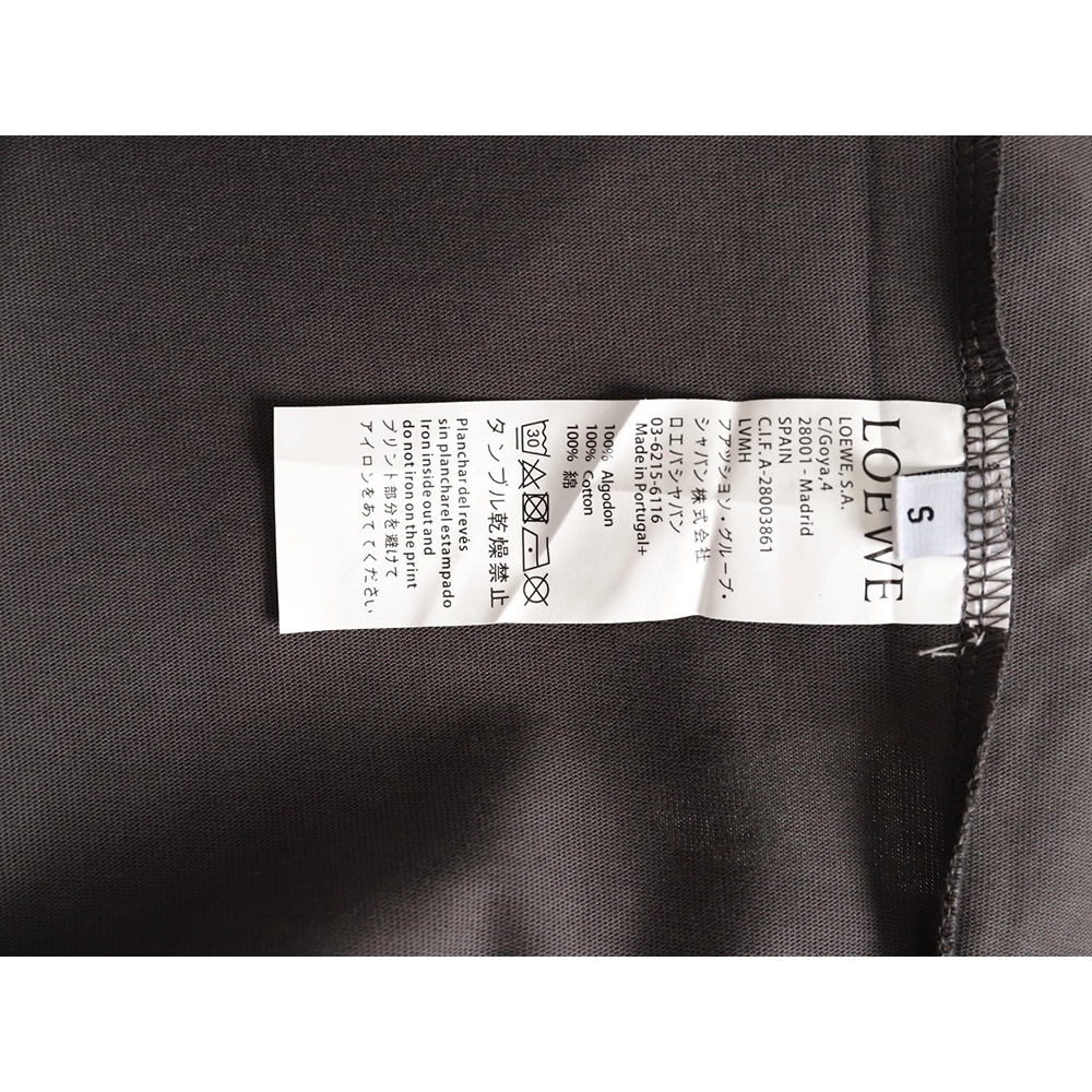 Loewe cuff logo embroidered short-sleeved T-shirt TSK1,Loewe