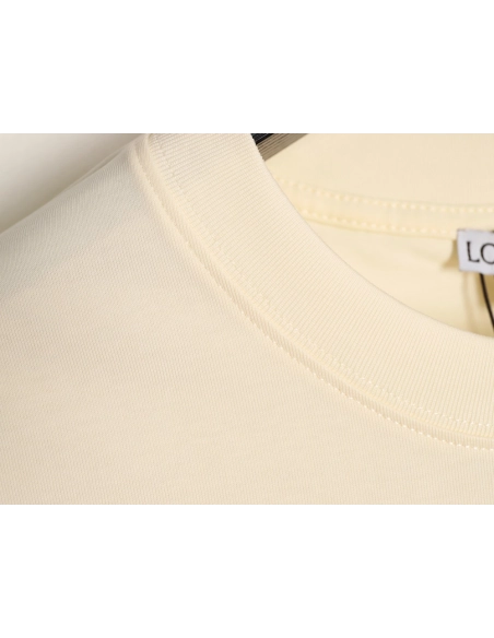 Loewe cuff logo embroidered short-sleeved T-shirt,Loewe