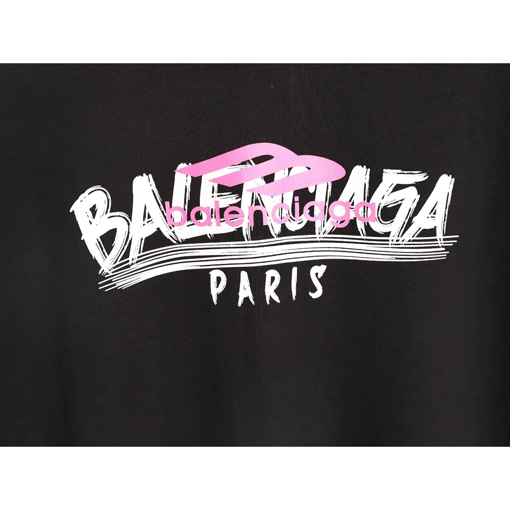 Balenciaga 3M printed lettering logo short sleeves TSK1,Balenciaga