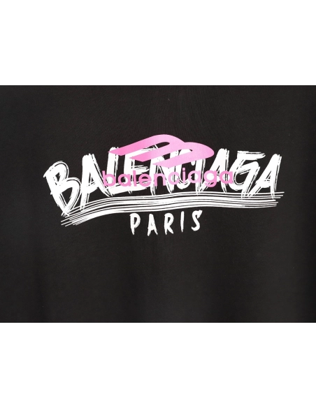 Balenciaga 3M printed lettering logo short sleeves TSK1,Balenciaga
