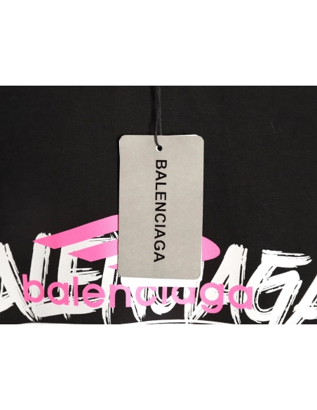 Balenciaga 3M printed lettering logo short sleeves TSK1,Balenciaga