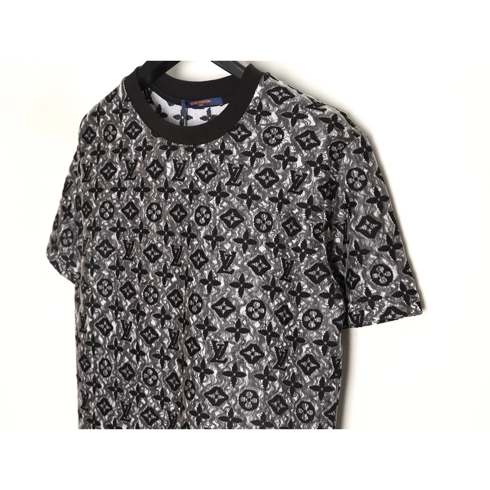 Louis Vuitton double-layer mesh jacquard monogram short-sleeve,Louis Vuitton