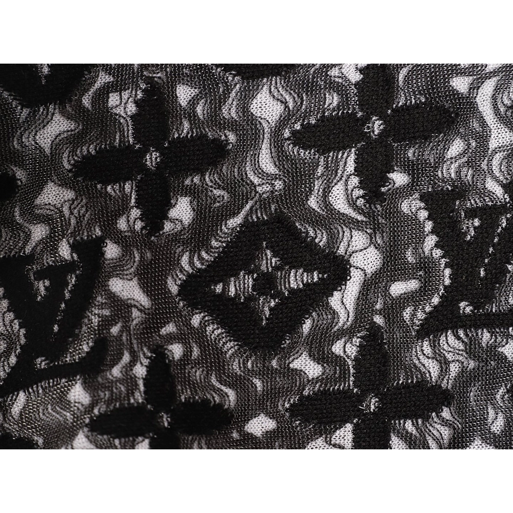 Louis Vuitton double-layer mesh jacquard monogram short-sleeve,Louis Vuitton