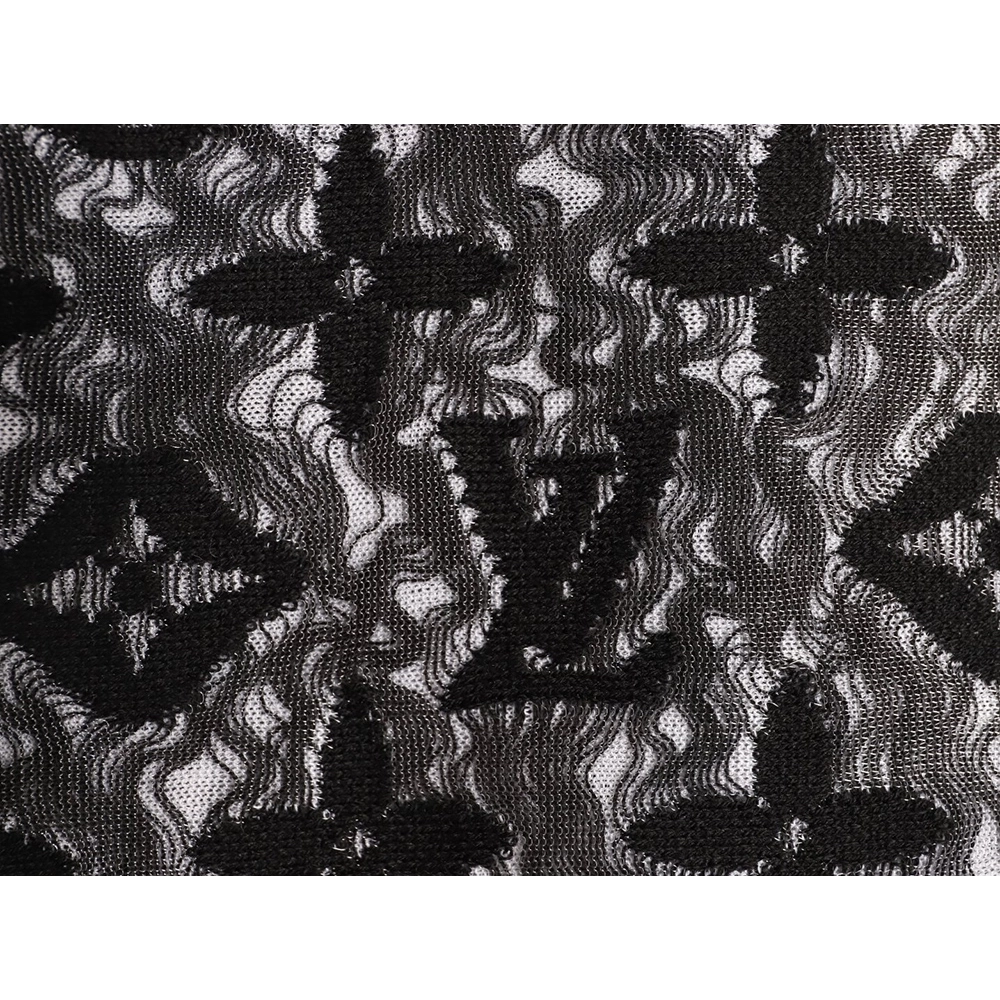 Louis Vuitton double-layer mesh jacquard monogram short-sleeve,Louis Vuitton