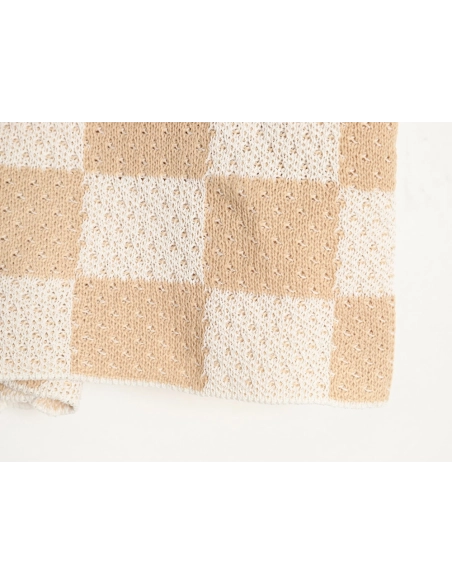 Askyurself checkerboard knit shorts,ASKYURSELF