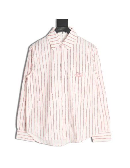 Dior striped shirt with pocket embroidery,Dior