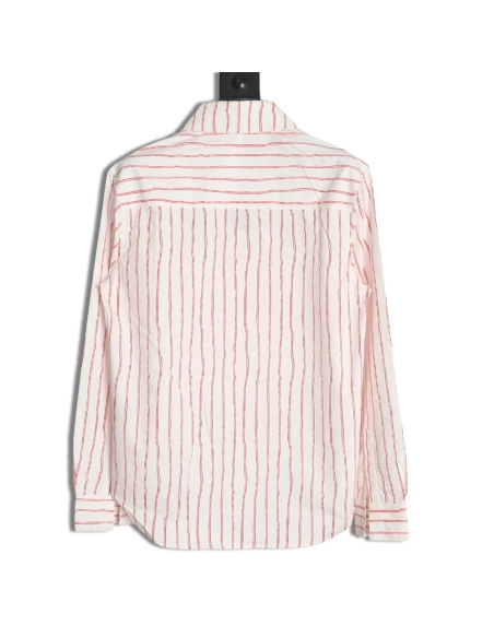 Dior striped shirt with pocket embroidery,Dior