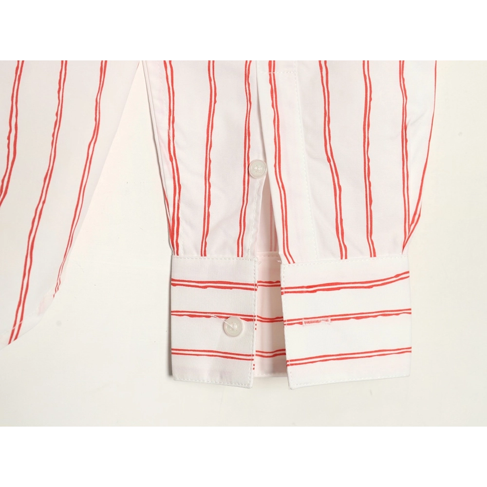 Dior striped shirt with pocket embroidery,Dior