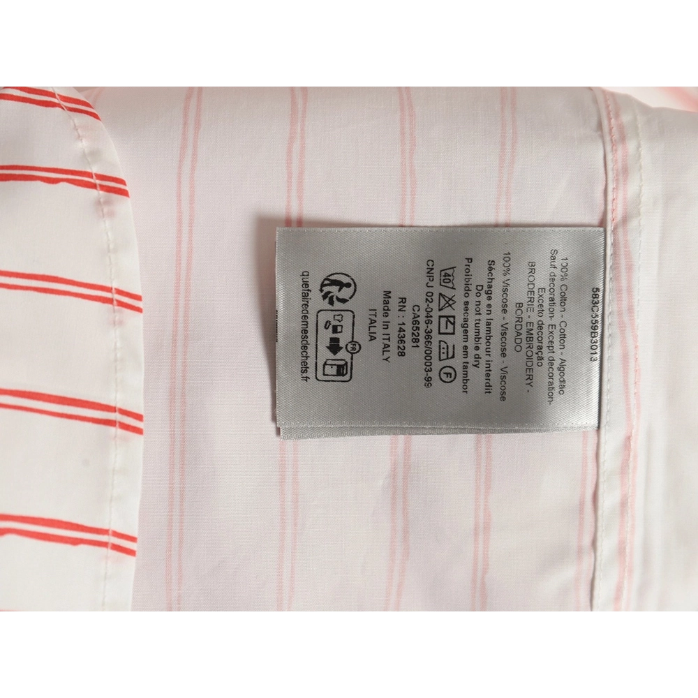 Dior striped shirt with pocket embroidery,Dior