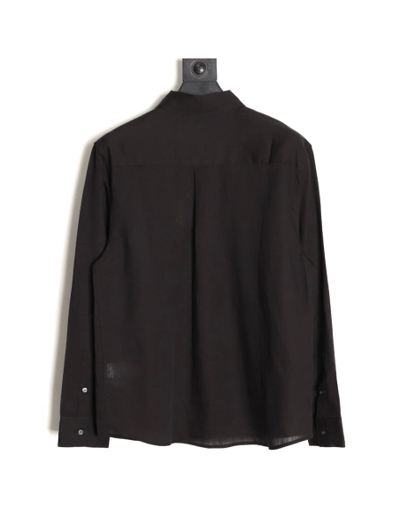 Loewe embroidered linen long-sleeved shirt,Loewe
