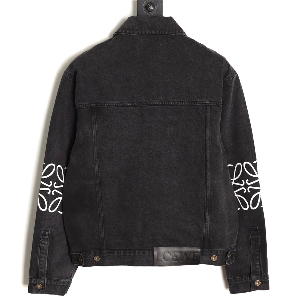 Loewe denim embroidered denim jacket,Loewe