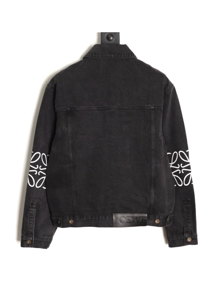 Loewe denim embroidered denim jacket,Loewe