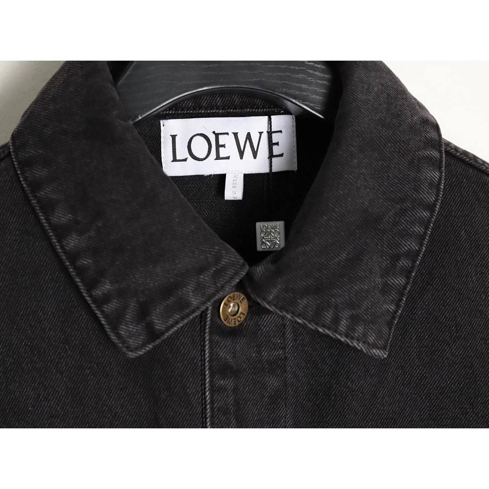 Loewe denim embroidered denim jacket,Loewe